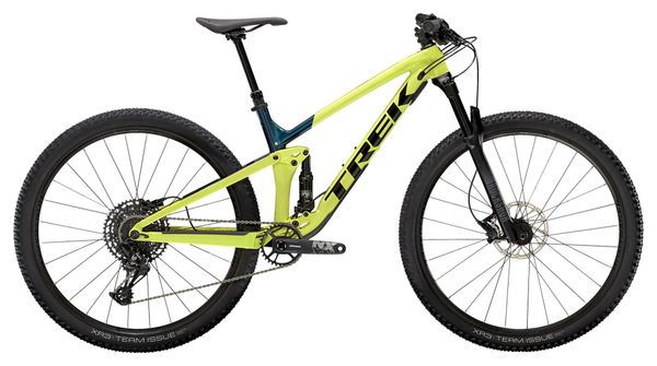 MTB Trek Top Fuel 8 Suspensión completa Sram NX Eagle 12S 29'' Volt Amarillo Dark Aquatic Blue 2021