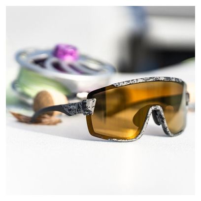 Smith Wildcat Matte Gray Marble + ChromaPop Polarized Bronze Mirror