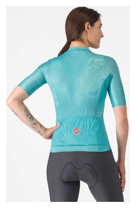 Castelli Kurzarm Trikot Fantasia Femme Blau