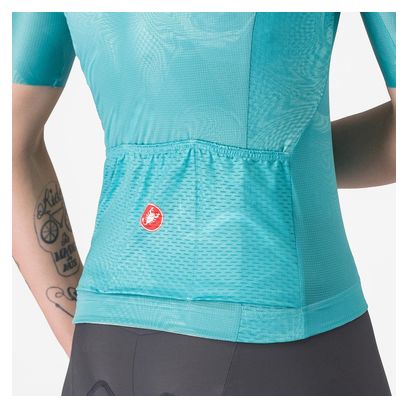 Castelli Kurzarm Trikot Fantasia Femme Blau