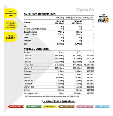 Bebida energética NamedSport Hydrafit 400 g Naranja + lata
