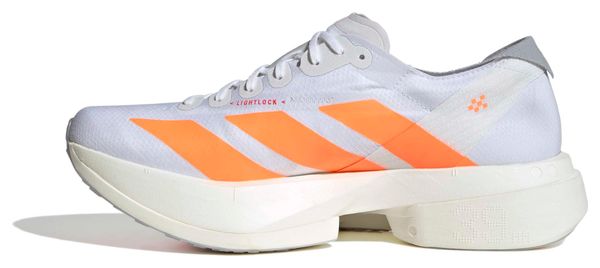 Chaussures Running adidas Adizero Adios Pro 4 Blanc/Orange Homme