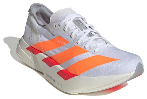 Chaussures Running adidas Adizero Adios Pro 4 Blanc/Orange Homme