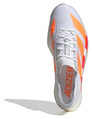 Chaussures Running adidas Adizero Adios Pro 4 Blanc/Orange Homme