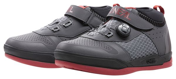 Pair of O&#39;Neal SESSION SPD V.22 Gray / Red MTB Shoes