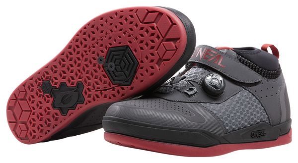 Paar O&#39;Neal SESSION SPD V.22 Grau / Rot MTB-Schuhe