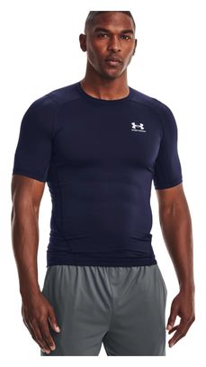 Under Armour Heatgear Armour Short Sleeve Compression Shirt Blue