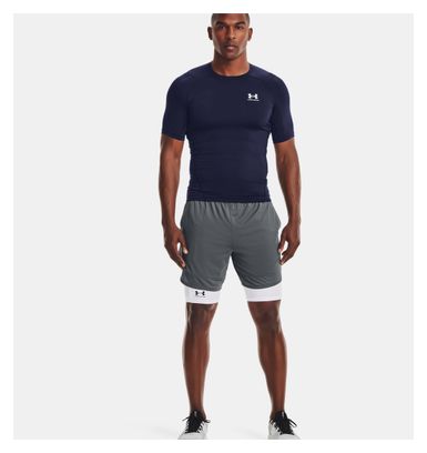 Under Armour Heatgear Korte Mouw Compressieshirt Blauw