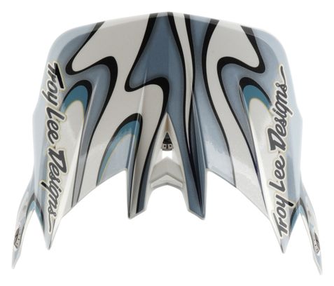 Casco integrale Troy Lee Designs D4 Composite Mips Torched bianco/argento