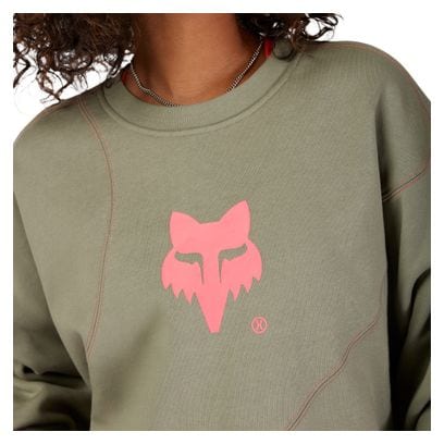 Fox Elevated Future Oversized Crew Sweatshirt Grün Damen