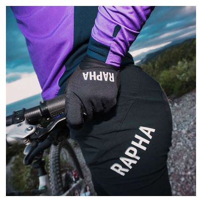 Rapha Trail Finale Lange Handschoenen Zwart/Wit