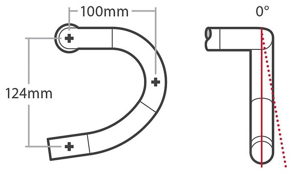 Bontrager Elite VR-C Aluminiumlenker 31,8 mm Schwarz