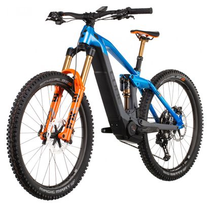 Cube Stereo Hybrid 160 HPC Actionteam 625 27.5 MTB Eléctrica Doble Suspensión Shimano XT 12V 625 Wh 27.5'' Actionteam Azul Gris 2022