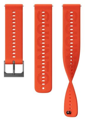Suunto Athletic 6 Silikon-Uhrenarmband, 22 mm, S+M, Orange-Koralle