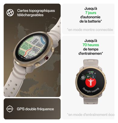 Montre Connectée Multisports Polar Vantage M3 Greige Sand