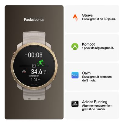 Montre Connectée Multisports Polar Vantage M3 Greige Sand