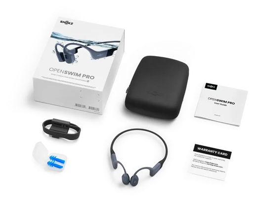 Shokz OpenSwim Pro USB-C Grey bone conduction headphones