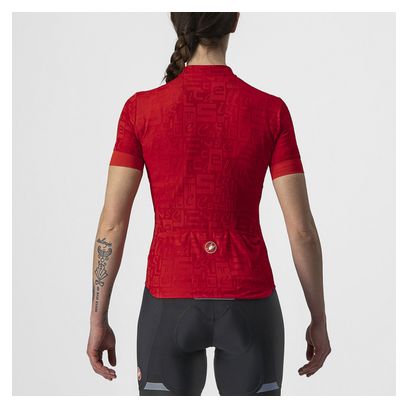 Castelli Promessa Jacquard Red Jersey