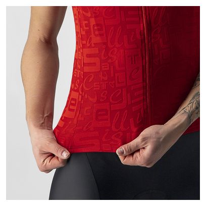 Castelli Promessa Jacquard Red Jersey