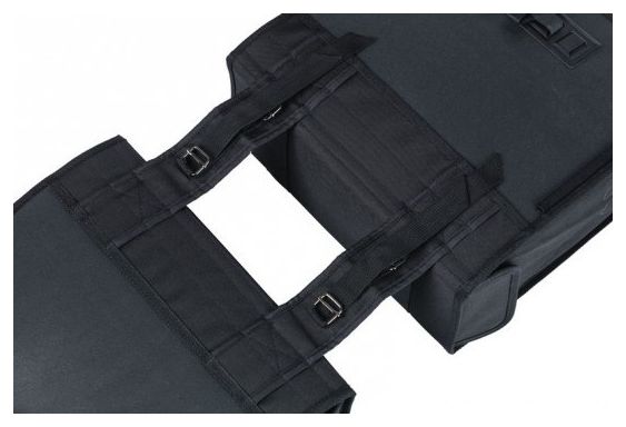 Basil Tour XL Double Bag 35L Black