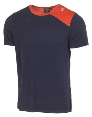 T-shirt Ivanhoe Kian SS Bleu Marine pour homme en Mérinos et Tencel-Bleu