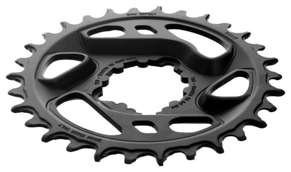 SRAM X-SYNC 2 Cold Forged EAGLE Direct Mount Kettingring 6mm Offset 12 Speed Zwart