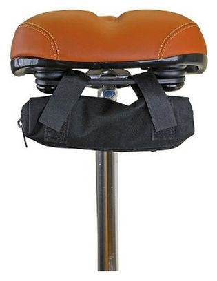 Couvre selle vélo protection pluie avec sacoche sur rail