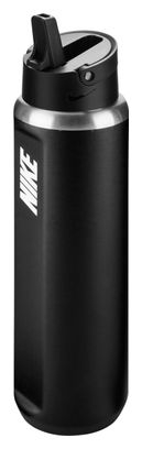 Borraccia termica Nike Recharge Straw Graphic 700 ml Nero
