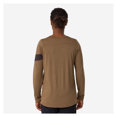 Rapha Trail Merino Bruin/Zwart Trui met lange mouwen