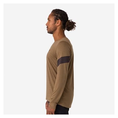 Rapha Trail Merino Brown / Black long sleeve jersey | Alltricks.com