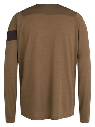 Rapha Trail Merino Brown / Black long sleeve jersey | Alltricks.com