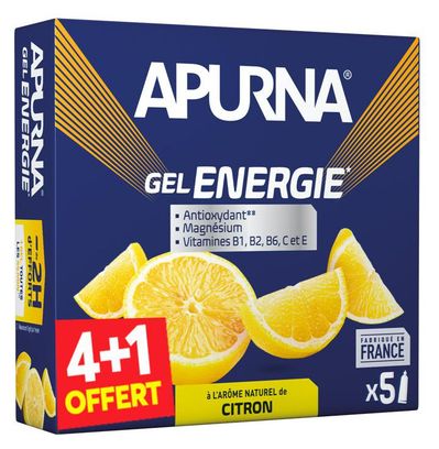 Apurna Energie Lemon Energy Gel 5x35g