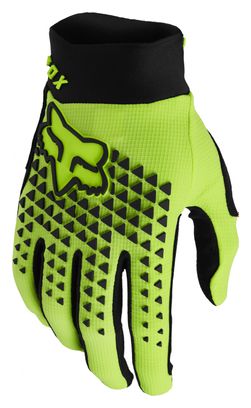 Fox Defend Long Gloves Fluo Yellow