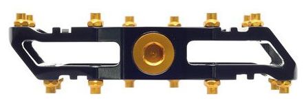 Paar platte pedalen HT Components AR09T Zwart/Goud