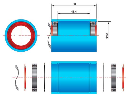 FSA BB30 Ceramic Bearing Kit (K-Force Light Road)