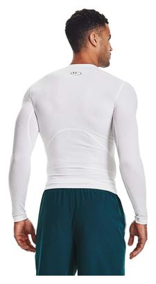 Under Armour Heatgear Armour Long Sleeve Compression Jersey White