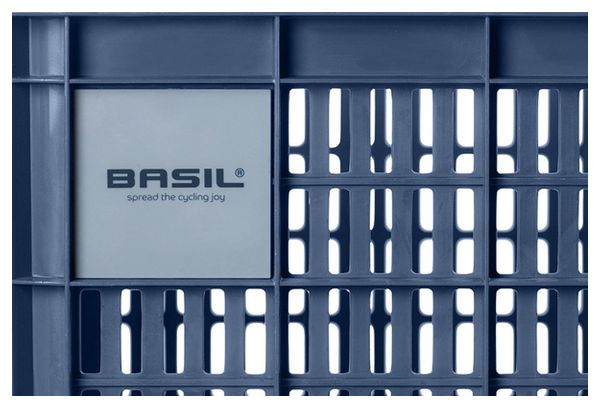 BASIL Caisse À Vélo Petite - 25 Litres 40 X 29 X 21 Cm - Blue Stone