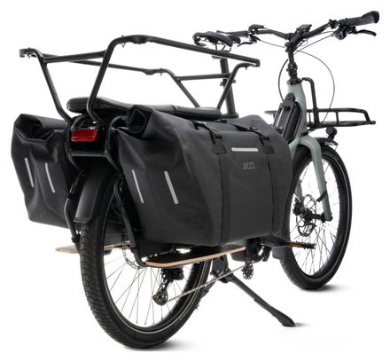 Acid Pro 45/2 Longtail 90L (2x45L) Coppia di borse da bicicletta per Cube Longtail Hybrid Nero
