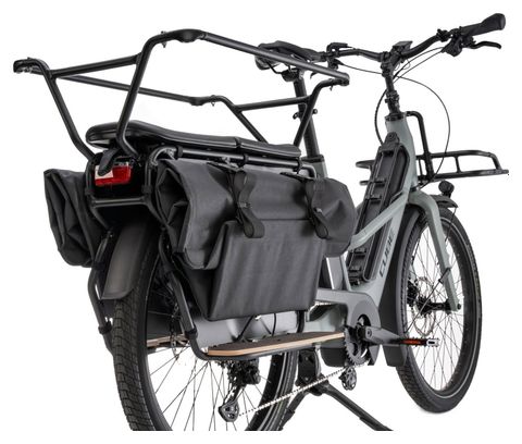 Acid Pro 45/2 Longtail 90L (2x45L) Coppia di borse da bicicletta per Cube Longtail Hybrid Nero
