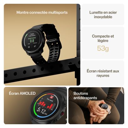 Polar Vantage M3 Night Black Multisport Connected Watch