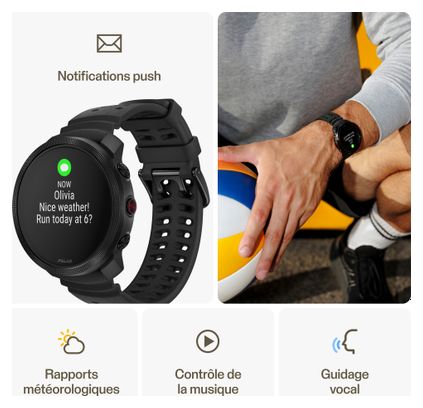 Polar Vantage M3 Night Black Multisport Connected Watch