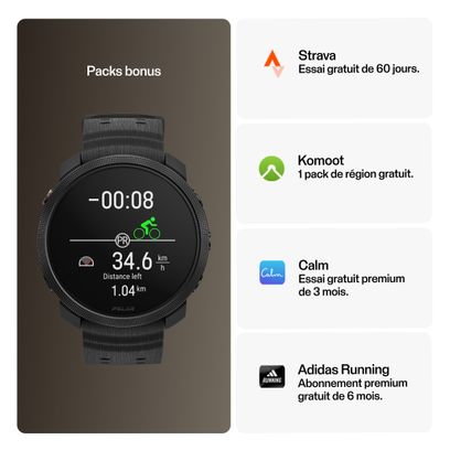 Polar Vantage M3 Night Black Multisport Connected Watch