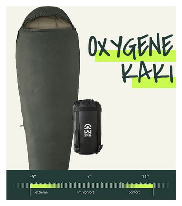Sac de Couchage Light Oxygene Kaki