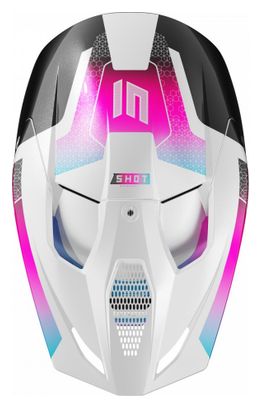 Casque Intégral Shot Race Phaser Bleu Rose Adulte