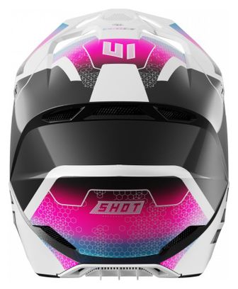 Casque Intégral Shot Race Phaser Bleu Rose Adulte