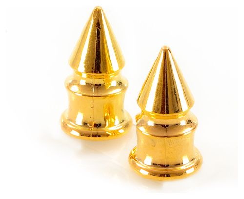 Bouchons de Valve Caps Spike Gold