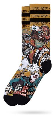 Impala 62 - Chaussettes Graphiques Techniques Coolmax - Cyclisme, Running et Sport