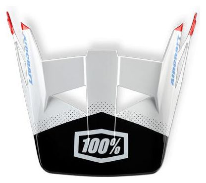 Spare visor for 100% Aircraft helmet - R8 White