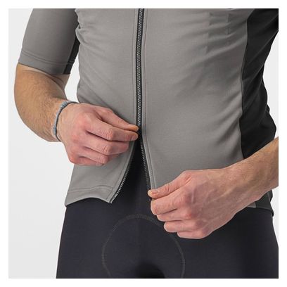 Castelli Perfetto RoS 2 Wind Kurzarmtrikot Hellgrau/Dunkelgrau