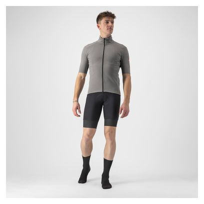 Castelli Perfetto RoS 2 Wind Kurzarmtrikot Hellgrau/Dunkelgrau